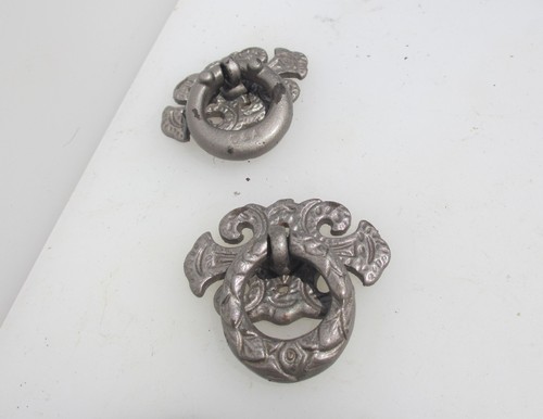 Vintage metal drawer handles - metal,