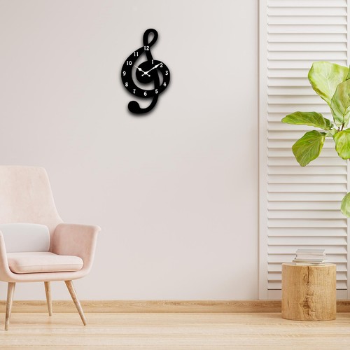 Music wall clock - music,