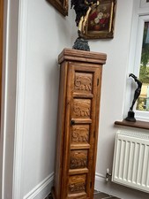Oak Wooden Tallboy Cabinet