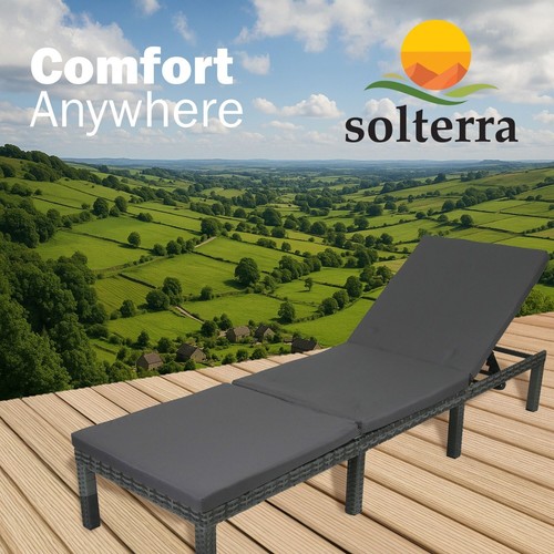 Solterra rattan sunlounger - solterra,