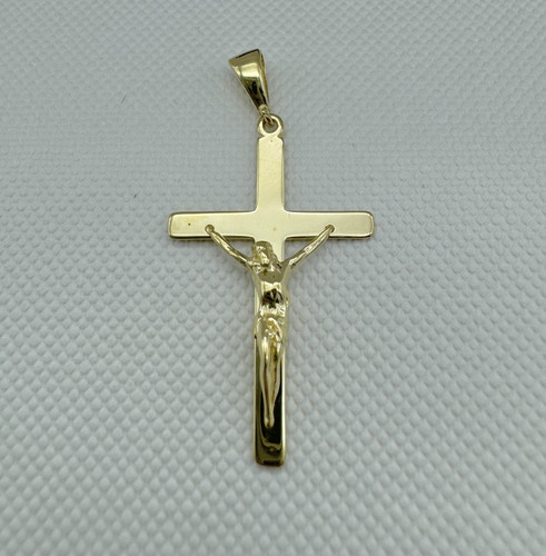 Solid 9ct yellow gold jesus - yellow,