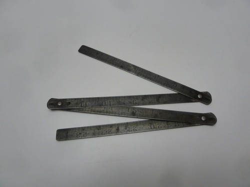 Vintage folding steel rule - vintage,