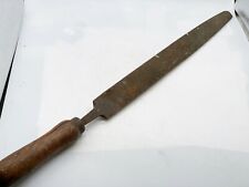 VINTAGE OLD HEAVY BIG FILE MAYBE BLACKSMITHS WOOD TOOL METAL 20" BOW BACK