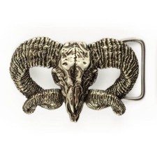 Ram Skull german silver