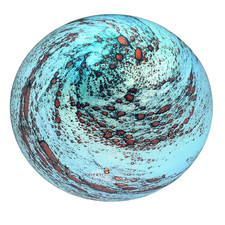 Glass Lamp Large Planet Moon