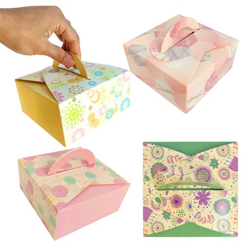 Square printed goodie box - square, with
