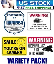 SECURITY WARNING STICKERS