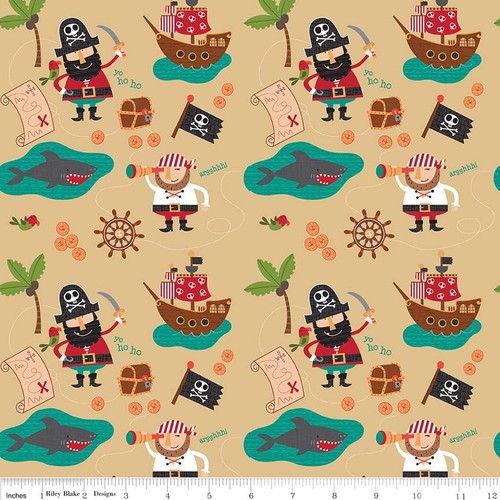 Blackbeards pirate fabric - blackbeards,