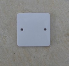 Socket outlet  1 gang white blank cover panel