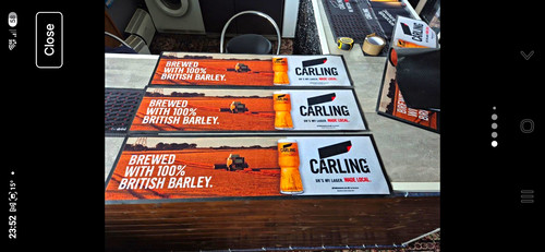 Carling lager rubber bar - carling,