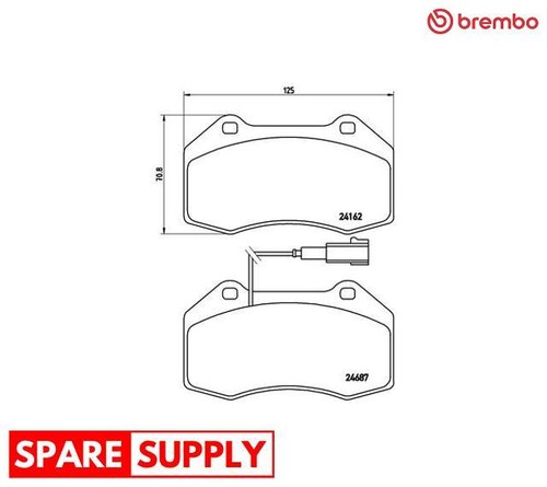 Brake pad set disc - brake,