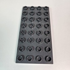 Official Lego Duplo 4x8 Stud Base Board Plate - Grey - FREE SHIPPING 