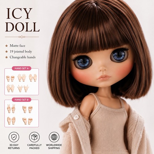 Neo blythe icy - blythe, brown