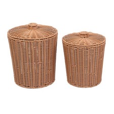 Basket wicker waste - basket,