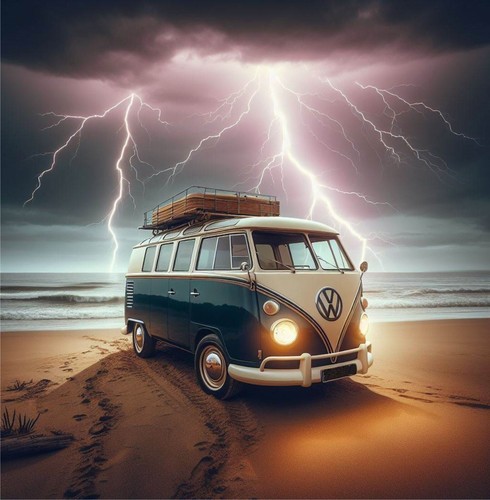 Volkswagen camper van bus - van,