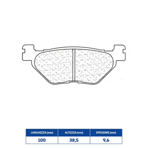 Sintered rear brake pads for - rear,