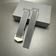 Black Rubber Watch Strap