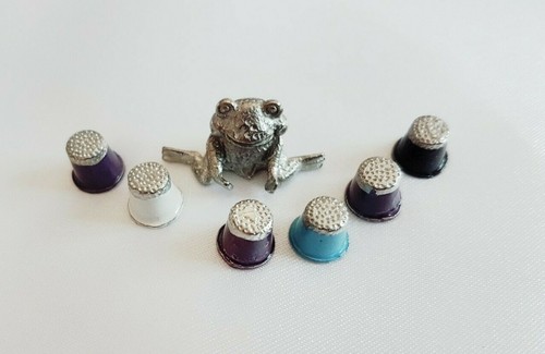 Little pewter frog 6 tiny - little,