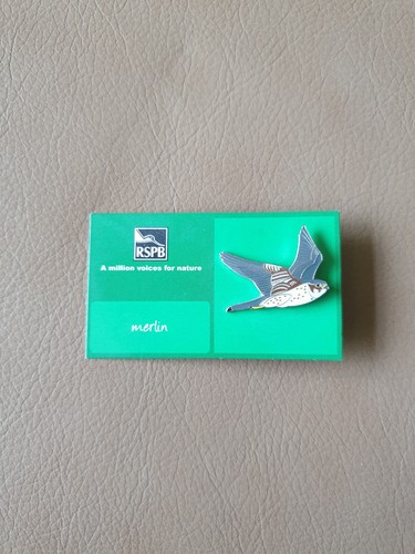 Rspb merlin flying enamel pin - merlin,