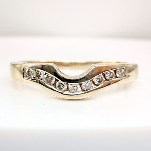 9ct gold diamond - 9ct, wishbone