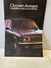 1978 chrysler avenger sales - 1978-79,