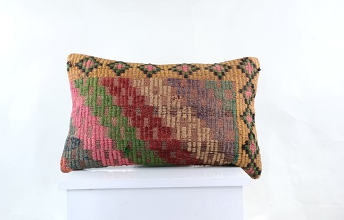 Kilim pillow cover 12x20 - cover,