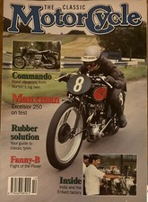 The CLASSIC MOTORCYCLE. Oct 1992.Norton Commando Excelsior Manxman HRD 70/S