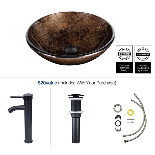 Tempered glass basin sink - tempered,