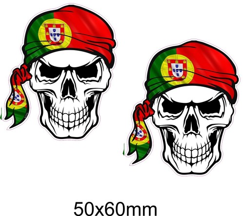 Small pair skull head bandana - pair,