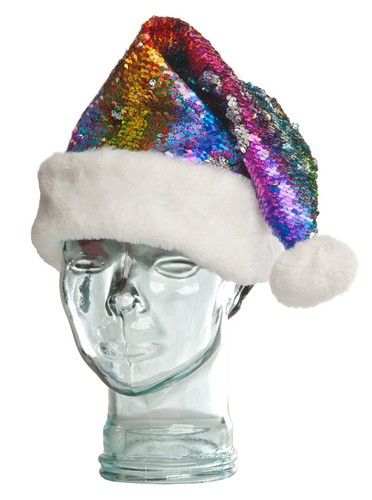 Santa hat rainbow coloured - santa,