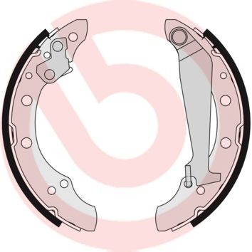 Brake shoe set s85511 - shoe,