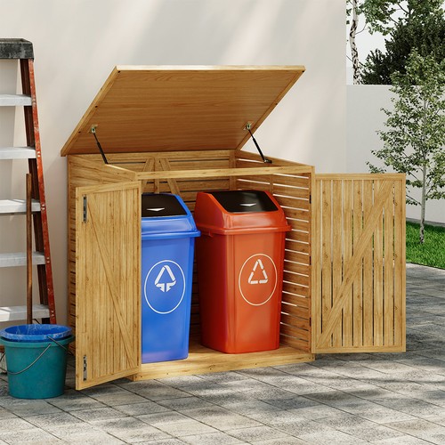 Double wheelie bin storage - wheelie,