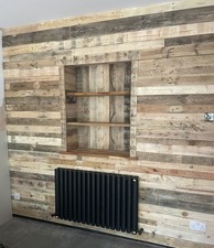 1sqm Reclaimed Pallet Wood Boards | Smooth Sanded | Recycled Timber Planks