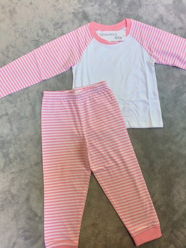 Girls 100 cotton pink striped - cotton,