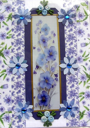 Blue flower blossoms hand - blue,