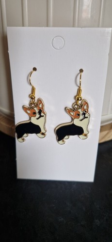 Cute welsh corgi dog earrings - welsh,