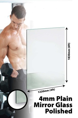 Polished edge mirror glass - polished,