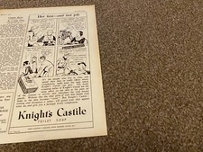 FTWB18 MAGAZINE ADVERT 11X6 KNIGHT'S CASTILE SOAP - HER FIRST AND LAST JOB