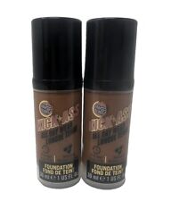 2 Lot Set Soap & Glory Kick Ass All Day Wear Foundation 1oz 12 Deep Tan