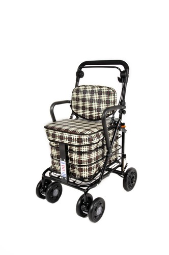 Shopping trolley with seat - trolley,