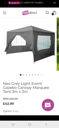 Neo 3x3m gazebo - gazebo, light
