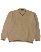 Fred Perry Mens V-Neck Jumper