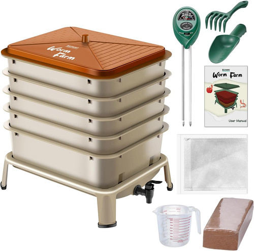 Tray worm compost bin - 5-tray,