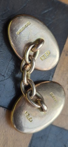 Vintage 9ct gold - 9ct, cufflink