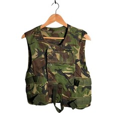 British Army DPM Tactical Vest Men's Size M Camouflage Green Military Padded 