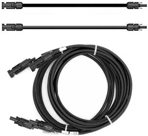 Pair of black solar - 5m,