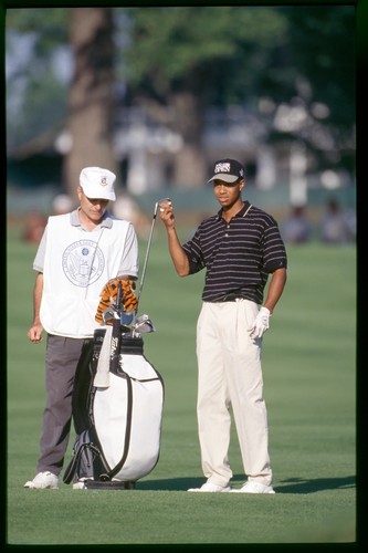 Tiger woods golf - woods, caddie