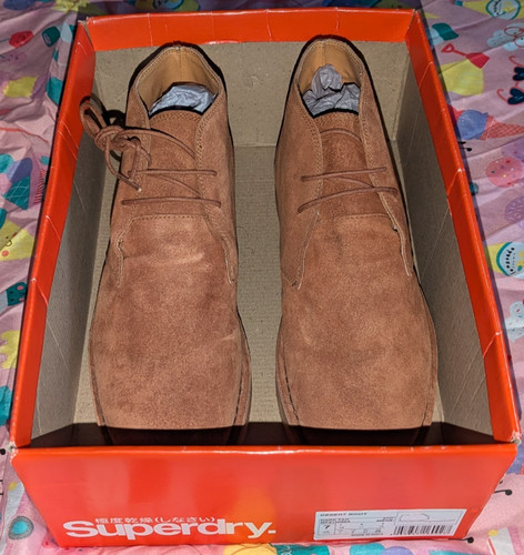 Superdry suede tan desert - superdry,