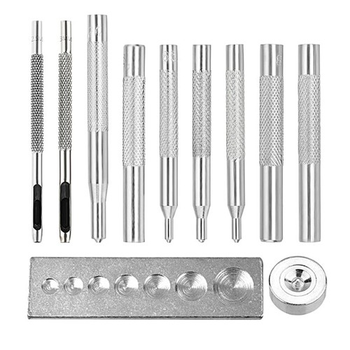 9pcs metal snap fastener - 9pcs,