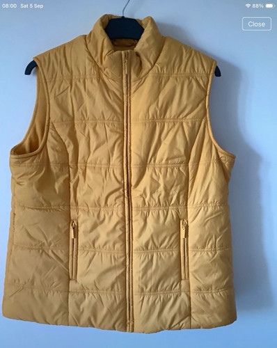Womens yellow quilted puffer - yellow,